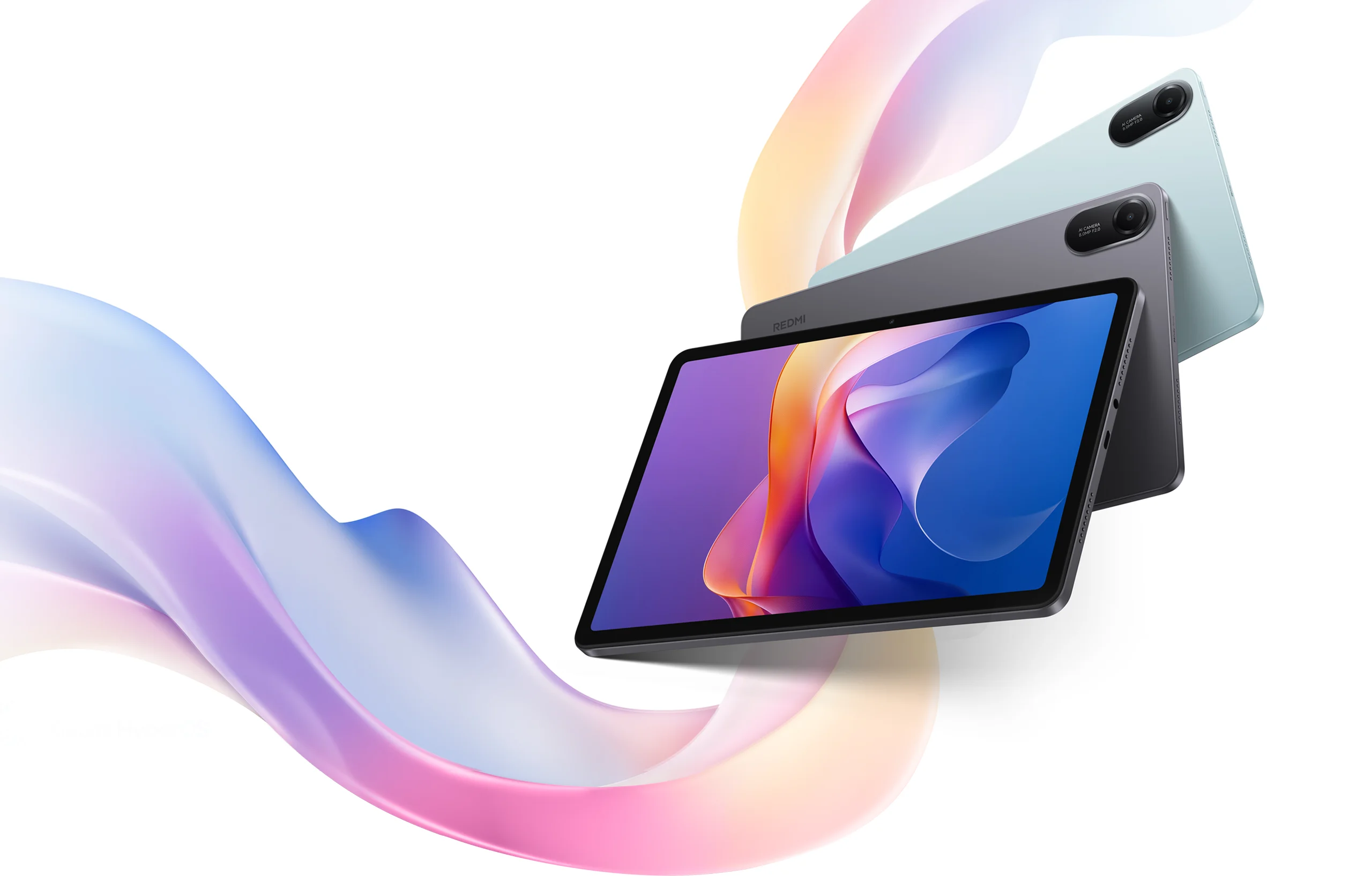 Tablet Xiaomi Redmi Pad 2 v různých barvách.