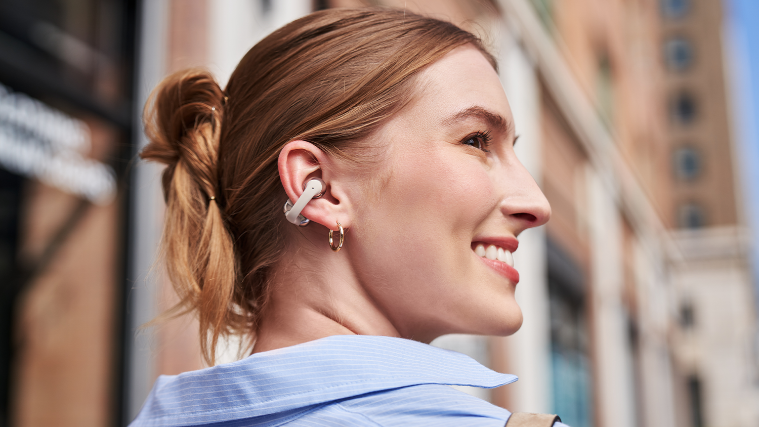 Klipová konstrukce – Shokz OpenDots ONE Beige
