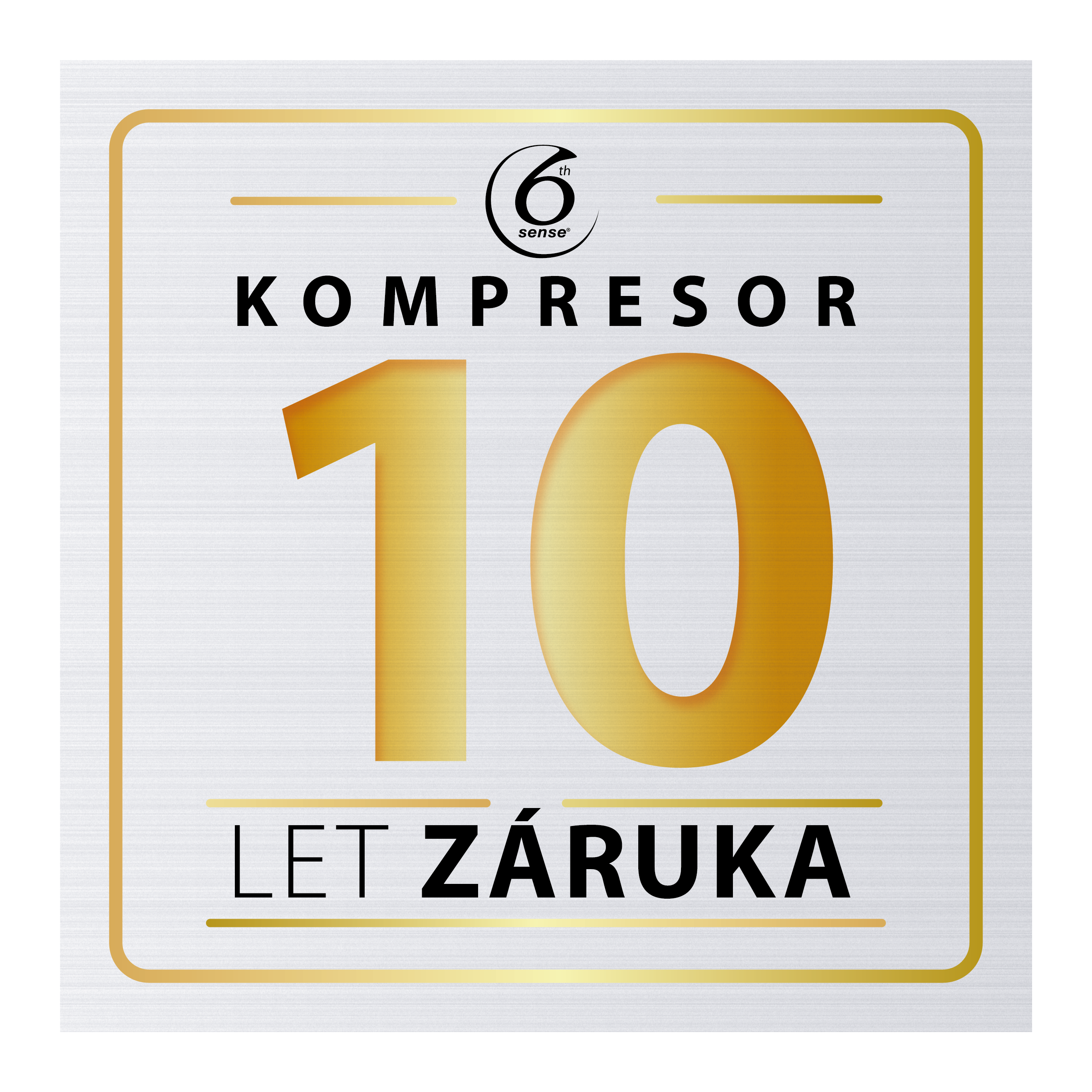 10letá záruka na kompresor