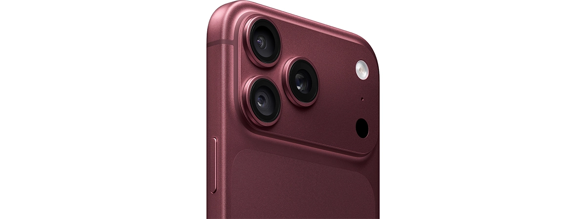 Detail hlavního fotoaparátu iPhonu 18 Pro s variabilní clonou