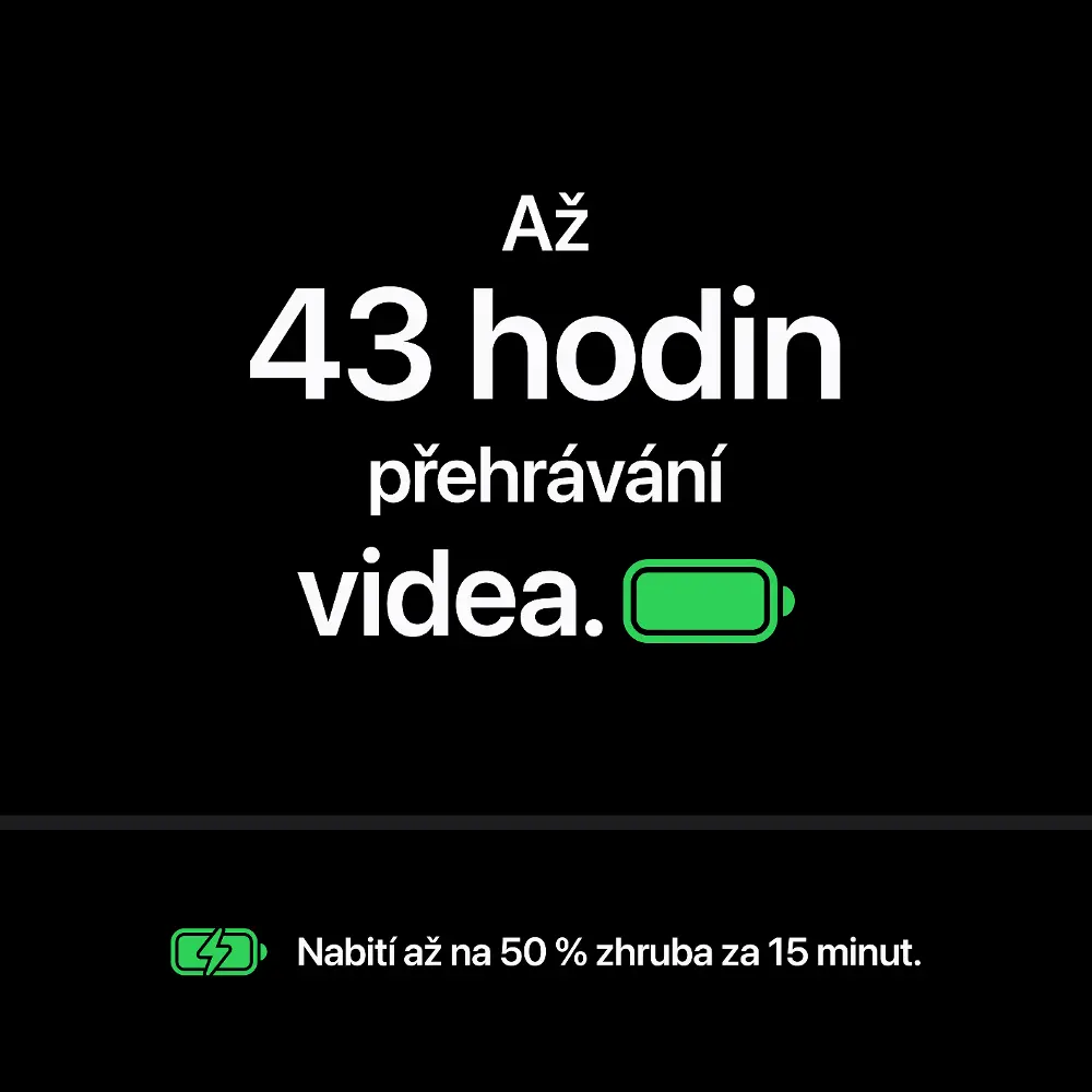 Až 43 hodin přehrávání videa s iPhonem 18 Pro Max