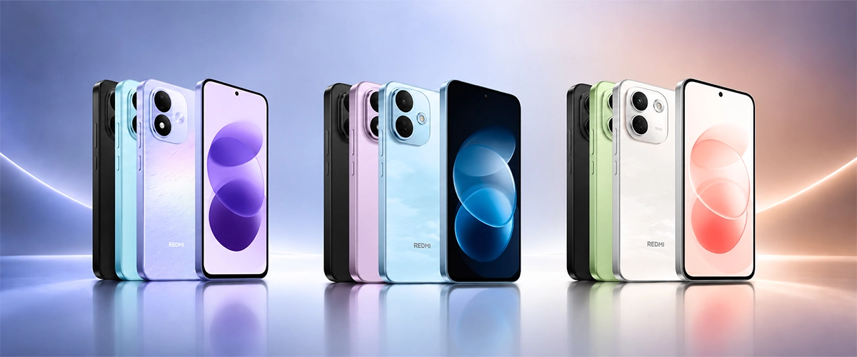 Xiaomi REDMI Note 17 serie v několika barevných variantách