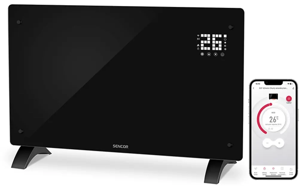 Sencor SCF 4241BK tepeln konvektor smart topidlo