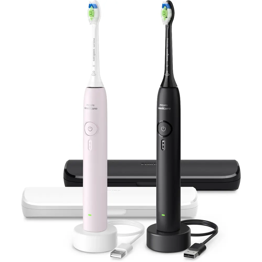 prov sonick zubn kartčky Philips HX4072 42 Sonicare 3100 růžov a čern