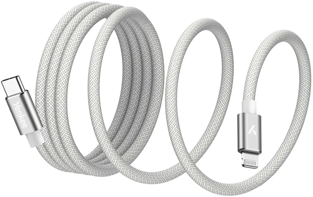 Yenkee YCU MAGNETIC 01 WH USB-C lightning magnetický kabel