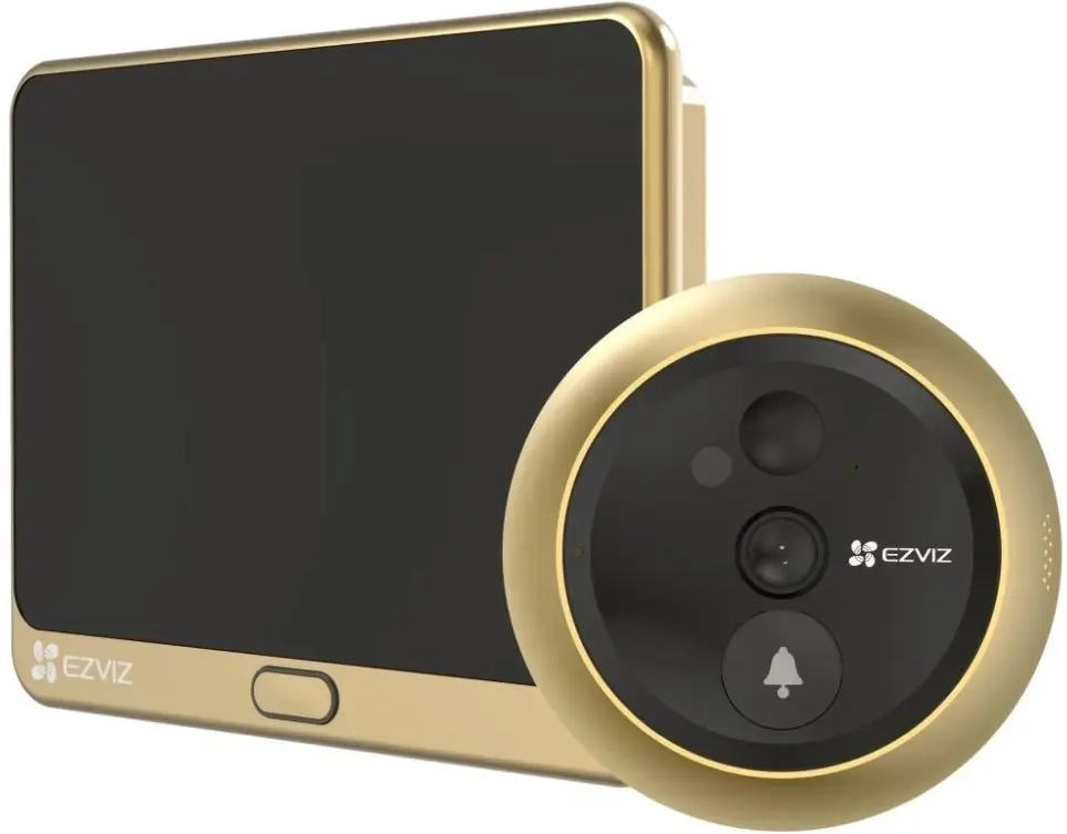 Ezviz Chytrý dveřní videotelefon DP2C Zlatý