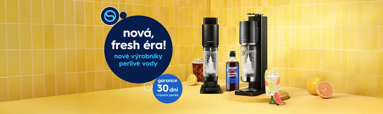 Sodastream Fresh – nová, fresh éra a garance 30 dní vrácení peněz