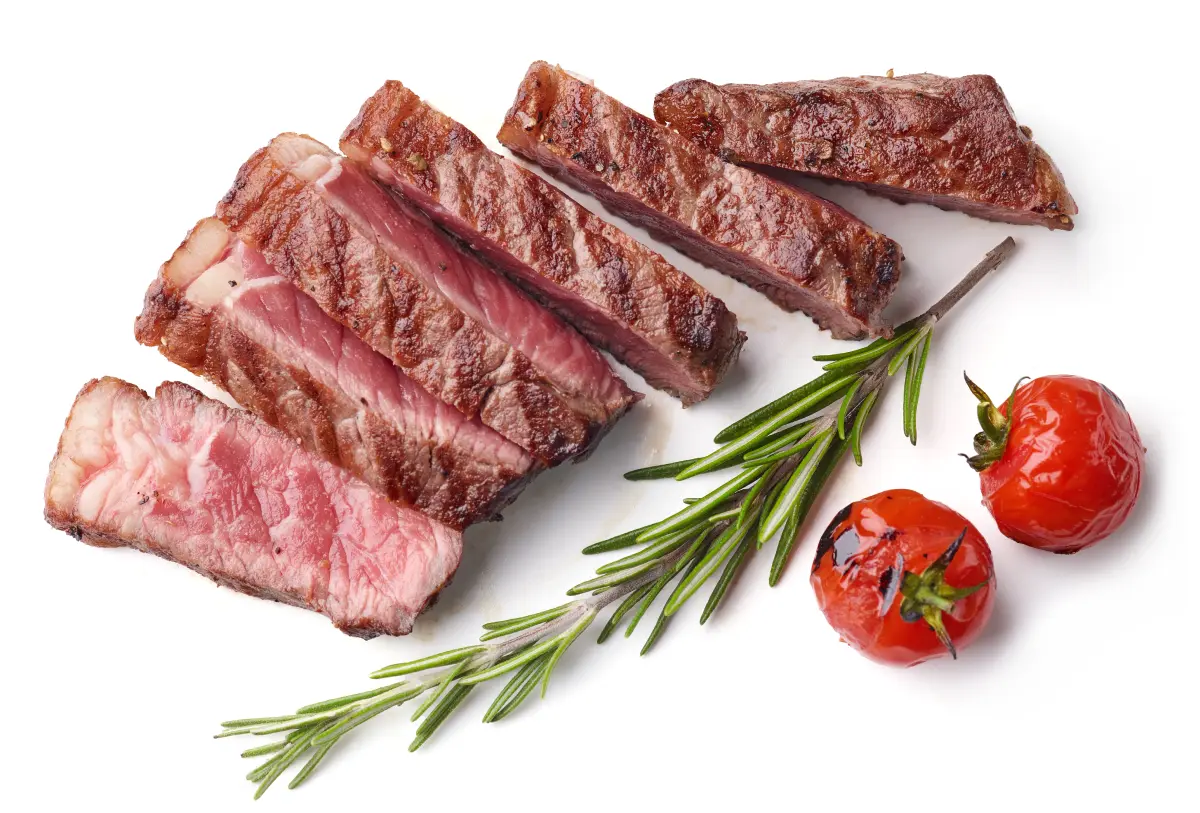 Grilovaný steak nakrájený1
